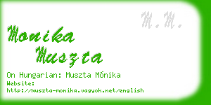 monika muszta business card